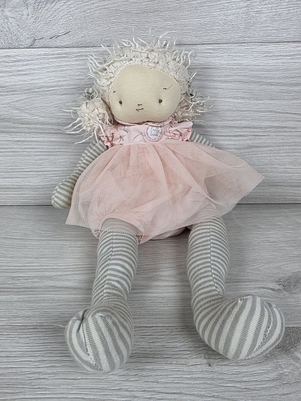 Bunnies by the Bay Elsie Ragdoll Pretty Girl Soft Cloth Cream Blonde SU65